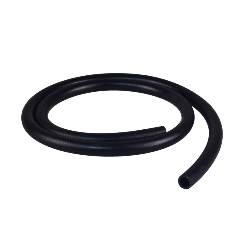 Hollow extruded flexible black rubber garden hose